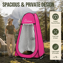 Load image into Gallery viewer, WolfWise Pop Up Shower Tent for Camping Essentials, Compact &amp; Lightweight
