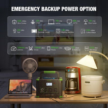Load image into Gallery viewer, Portable Power Station 1000W 999Wh Solar Generator for Outdoor Camping
