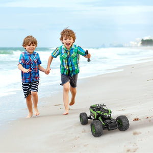 1:12 Large RC Cars for Boys with Upgraded Lifting Function, 2.4GHz 4WD Remote Control Car Toy Gifts 20km/h Monster Truck (Green)