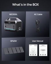 Load image into Gallery viewer, DARAN 350W Portable Power Station with 40W Solar Panel (600W Surge), 288Wh
