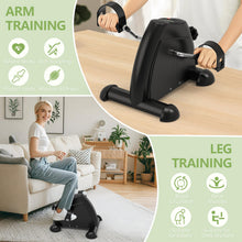 Load image into Gallery viewer, FITKS360 Under Desk Elliptical &amp; Mini Exercise Bike – Seated Electric Leg Exerciser &amp; Magnetic Pedal Machine for Seniors Arms &amp; Legs Workout with Remote, LCD Display &amp; 5 Adjustable Resistance/Speeds
