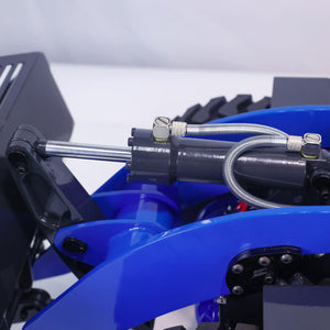 RC Hydraulic Loader 1/14 Metal Construction Vehicle Model Motor ESC Servo Lights Sound (Blue)