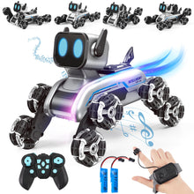 Load image into Gallery viewer, Remote Control Robot Dog Toy for Kids,2.4Ghz 8WD Gesture Sensing Stunt Rc Cars with Music &amp; Light
