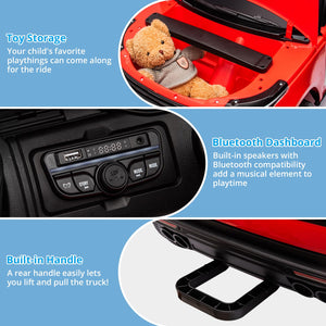 24V Ride On Car, 2-Seater Licensed Land Rover with Parent Remote Control, 3 Speeds, Wireless Music, MP3 Player, Electric Car for Kids, Red