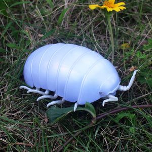 RC Bug Remote Control Worm Realistic Electronic Animal Prank Toy Insect Car Vehicle Kids Birthday Gifts (White)