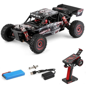 V2 RC Car, 1:12 Scale Remote Control Car, 4WD 75km/h High Speed Racing Truck, 2.4GHz All Terrain Off Road RC Truck
