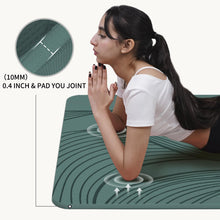 Load image into Gallery viewer, PAIDU Large Yoga Mat-72’x36’x0.4’ Extra Width ＆ Thick,Comfortable,Non-Slip Exercise Mat-Works Great on All Floor for Stretching,Yoga Studio,Gym or Home Workouts (Deepgreen)
