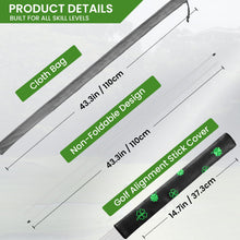 Load image into Gallery viewer, FINGER TEN Golf Alignment Sticks 43 Inch 5 Pack with Stick Cover (5 White)
