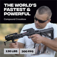Load image into Gallery viewer, BALLISTA BAT T-Stock Crossbow, 300 FPS, 130 lb, Hunting Bowfishing Target

