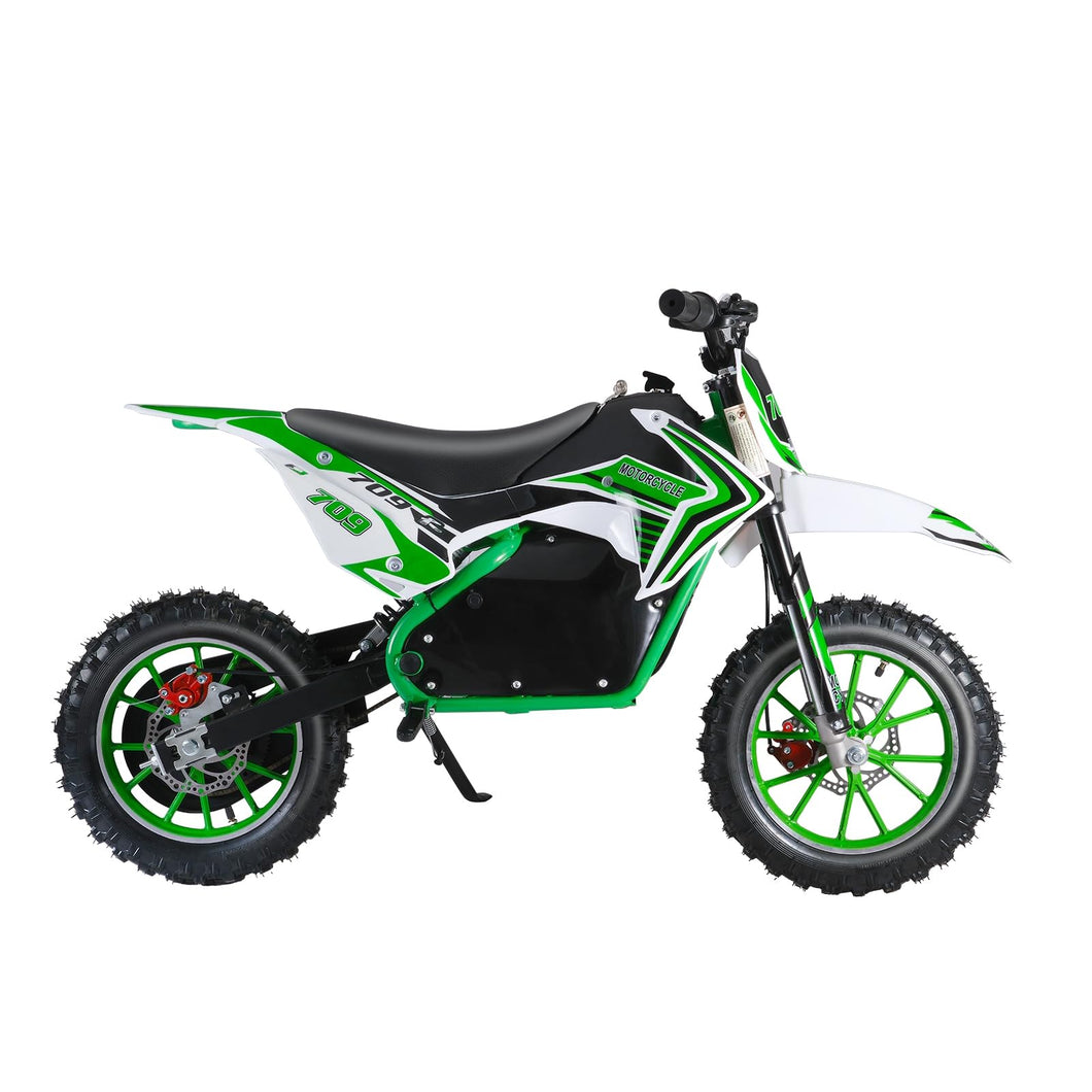49cc Gas Power Dirt Bike, 49cc Mini Motorcycle with Off-Road Tires, Gas Power Motocross, Green