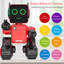 Load image into Gallery viewer, Remote Control Robot Toy for Kids, Programmable RC Robot, Speaks, Dance Moves, Plays Music. Built-in Coin Bank
