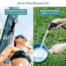 Load image into Gallery viewer, DR.PREPARE Camping Shower, 4 Gallons 17L Portable Camp Shower Bag for Camping Beach Travelling Hiking Trip, Solar Shower Outdoor with On-Off Switchable Shower Head
