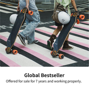Electric Skateboards with Remote, Top Speed of 25 Mph, 17miles Range, Flexible Tri-Laminate Deck, IP55 Waterproof, Electric Longboard