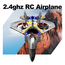 Load image into Gallery viewer, V17 Remote Control Plane, 2.4Ghz Foam RC Airplanes Jet Fighter Stunt RC Airplane with Spinning Drone
