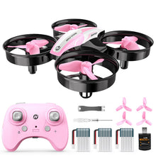 Load image into Gallery viewer, Holy Stone HS210 Mini Drone for Kids 8-12 and Beginners, RC Nano Quadcopter Indoor Drone with Circle Fly, Auto Hovering, 3D Flip, and Headless Mode, Great Gift Toy for Boys and Girls, Pink
