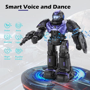 RC Robot Toys Smart Programmable Robot with Gesture Sensing, Remote Control Robot for Boys Girls, Rechargeable
