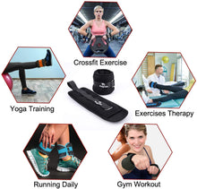Load image into Gallery viewer, Ankle Weights, Wrist Arm Leg Weights 6 LBS x 2 - (Black)
