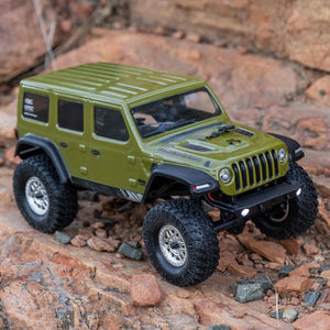 RC Truck SCX24 2019 Jeep Wrangler JLU CRC, Green: 1/24 4WD RTR (Battery and Charger Included), AXI00002V3T4