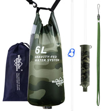 Load image into Gallery viewer, Membrane Solutions 6L Camo Gravity Water Filter Pro for Camping

