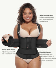 Load image into Gallery viewer, FeelinGirl Waist Trainer for Women Tummy Control with Triple Belts  M A-black
