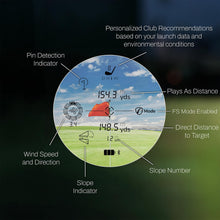 Load image into Gallery viewer, FlightScope i4 Golf Rangefinder with 6X Magnification, 1,000 Yard Range, Built-in Magnet | Combines GPS, Local Conditions, Slope and your Swing Data for Personalized Smart Gapping Club Recommendations
