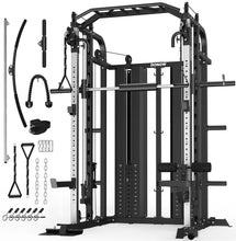Load image into Gallery viewer, DONOW Smith Machine with Weight Stacks, Multi Function Home Gym System -A DN-DS938A 264LBS Weight
