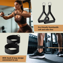 Load image into Gallery viewer, WHATAFIT Resistance Bands, Exercise Bands，Resistance Bands for Working Out, Work Out Bands with Handles for Men and Women Fitness, Strength Training Home Gym Equipment Gradient Coffee
