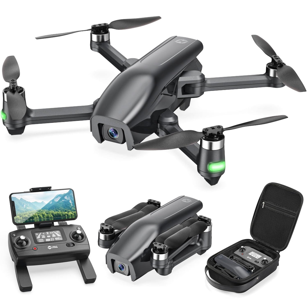 Drones with Camera for Adults 4K, GPS FPV Foldable 5G Quadcopter for Beginners with Optical Flow Positioning, Auto Return Home
