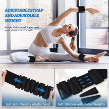 Load image into Gallery viewer, BECOJADDE Ankle Weights Set of 2 (2 lb Each) Adjustable Wrist Weights -Black
