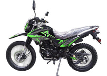 Load image into Gallery viewer, 250cc Dirt Bike Motorcycle RPS Dual Sports Bike Dirt-bike Enduro Bike Adults Motorcycle Bike 250cc STREET bike (GREEN)
