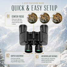 Load image into Gallery viewer, Sogries 10x50 Binoculars for Adults High Powered Waterproof Fogproof IPX7
