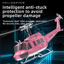 Load image into Gallery viewer, NBJIALIN RC ERA C032 UH-1 Huey Helicopter - Remote Control Helicopters for Adult, 1/48 Sacle 2.4G 6CH Gyro Stabilized Aircraft with Altitude Hold &amp; Optical Flow,3D Stunt Drone (Pink)
