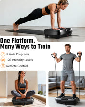 Load image into Gallery viewer, Vibration Plate Exercise Machine, 3D Whole Body Vibration Platform for Lymphatic Drainage and Muscle Recovery, 450-lb Capacity Fitness Machine with Bluetooth Speaker and LED Display for Home Gym
