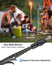 Load image into Gallery viewer, Kolasels Tablet Tripod for Outdoor [57" Metal Monopod] iPad Tripod Stand for Camping, Travel, Field, Parties, Gatherings, Compatible with iPad Pro 12.9, Mini, Air, and 4-13" Tablet and Cell Phones
