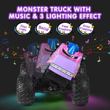 Load image into Gallery viewer, Remote Control Car, 2.4Ghz All Terrain Pony Monster Truck Toys, RC Truck with Music, 3 Lighting Effects, 360 Stunt (Pink)
