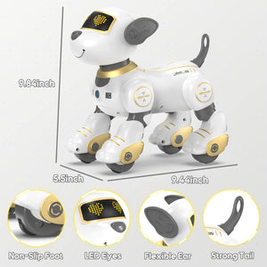 Remote Control Robot Dog Toy for Kids, Programmable Robotic Puppy, Smart Interactive Stunt Robot Dog Toy