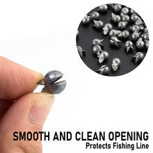 Load image into Gallery viewer, Dr.Fish 100pk Removable Split Shot Sinkers Clip On Line Weights 1/4oz
