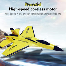 Load image into Gallery viewer, FX620 RC Airplane, 2.4GHz Remote Control Airplane, 2 Channel RC Plane, SU-35 RC Glider EPP Aircraft Model (Yellow)

