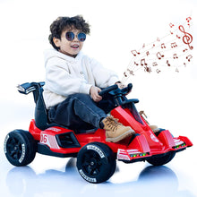 Load image into Gallery viewer, Electric Go Kart for Kids, 6V and 12V Drift Cart with 380W Powerful Motors, Ride-On Toy with Music, Lights for Boys and Girls,Red,12v

