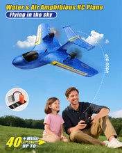 Load image into Gallery viewer, RC Water Plane Gifts for Boys Age 8-13 Year Old Easy to Fly Mini Glider with Gyro/Lights/2 Batteries
