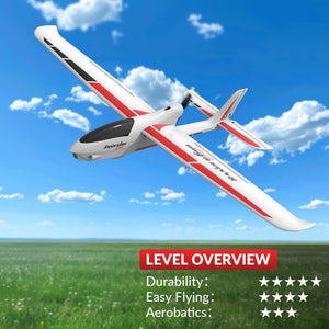 New Version RC Plane, Remote Control Airplane for Adults,4-Channel RC Plane with Durable Foam Construction,3 Flight Modes, White