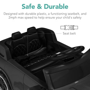 Best Choice Products Kids 6V Ride On Truck w/Parent Remote Control, 3 Speeds, LED Lights, Black