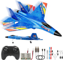 Load image into Gallery viewer, RC Plane Remote Control Glider Airplanes 2.4 GHZ 2 Channels, Easy to Fly RC Fighter, Remote Control Aircraft
