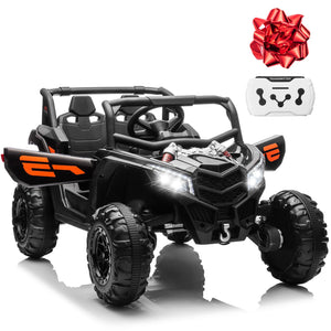 Ride On Car for Kids, MOEYURO 24V Battery Powered Off-Road UTV w/Remote Control, 4x150W Motors,4 Shock Absorbers