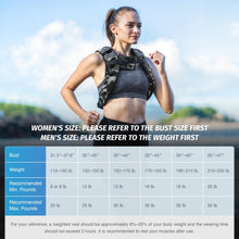 Load image into Gallery viewer, ZELUS Weighted Vest, 6lb/8lb/12lb/16lb/20lb/25lb/30lb Weight Vest for Men Women with Storage Pocket &amp; Reflective Strips for Workout Strength Training Running Muscle Building, Gray Camo (12 lb)

