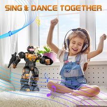Load image into Gallery viewer, Robot Toys for Kids, Programmable Remote Control Robot with Intelligent Gesture Sensing, Recharge (Brown)
