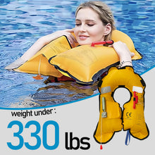Load image into Gallery viewer, VOGUCCLO | Manual Inflatable Life Jacket for Adults| Supports up to 330 lbs

