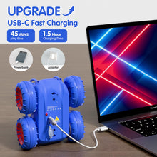 Load image into Gallery viewer, Remote Control Car, Fast Direct Charging RC Cars Amphibious 360° Rotating LED Rechargeable Stunt Car 2.4Ghz 4WD All Terrain
