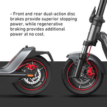 Load image into Gallery viewer, Electric Scooter - All-Terrain Suspension, 37.3 Miles Long Range, Self-Healing Tires, Max 1000W Motor, Triple-Braking System, 10.5&#39;&#39; Self-Healing Tires

