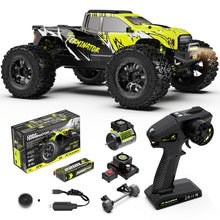 Load image into Gallery viewer, 1/10 RTR Brushless Fast RC Cars for Adults, Max 50mph Hobby Electric Off-Road Monster Truck, Waterproof High Speed RC Car 4WD, Green
